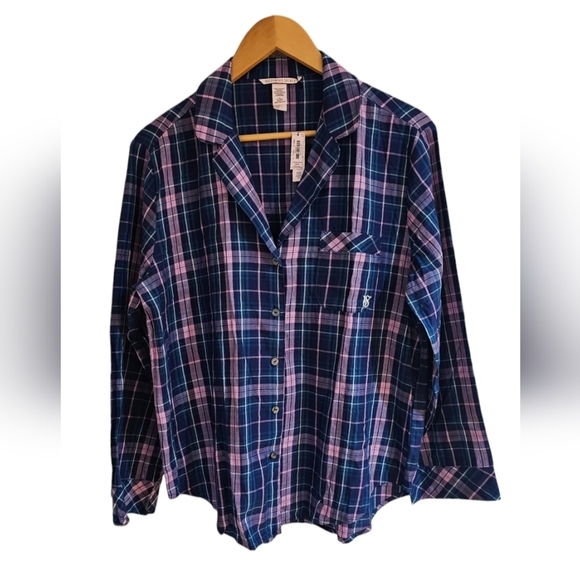Victoria's Secret Other - Victoria's Secret - NEW Plaid Shimmery Lightweight Pajama Top - Just the top!​​​